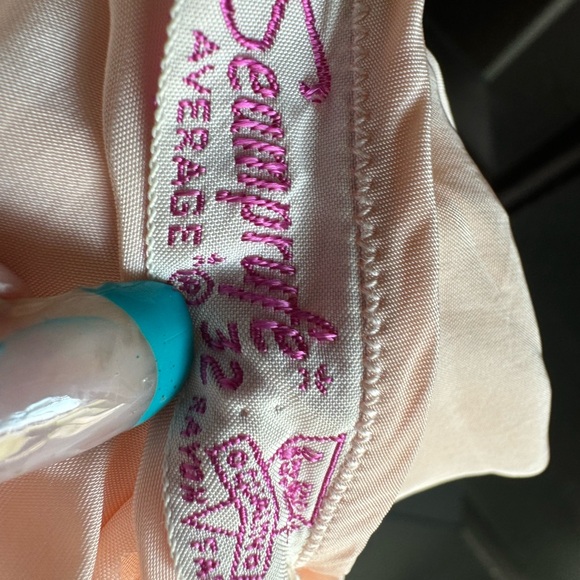 Vintage Seamprufe 1940s Pink Fullslip Full Slip sz 32 Rayon Blend Bul Mil